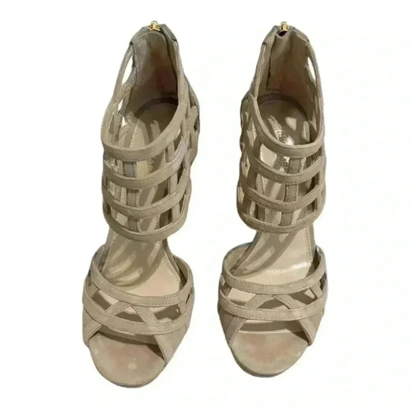 MICHAEL MICHAEL KORS TRINITY PLATFORM
SUEDE HEELS - Picture 4 of 11